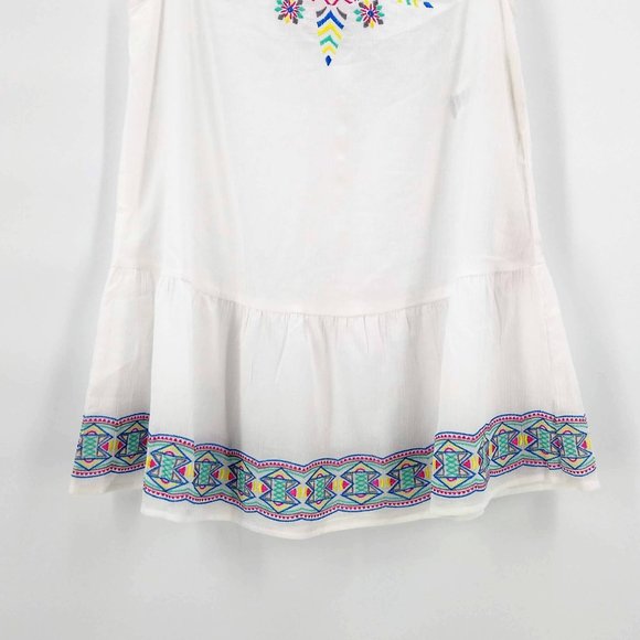 JESSICA SIMPSON nwt Embroidered Boho Tank Tunic M - Picture 3 of 11